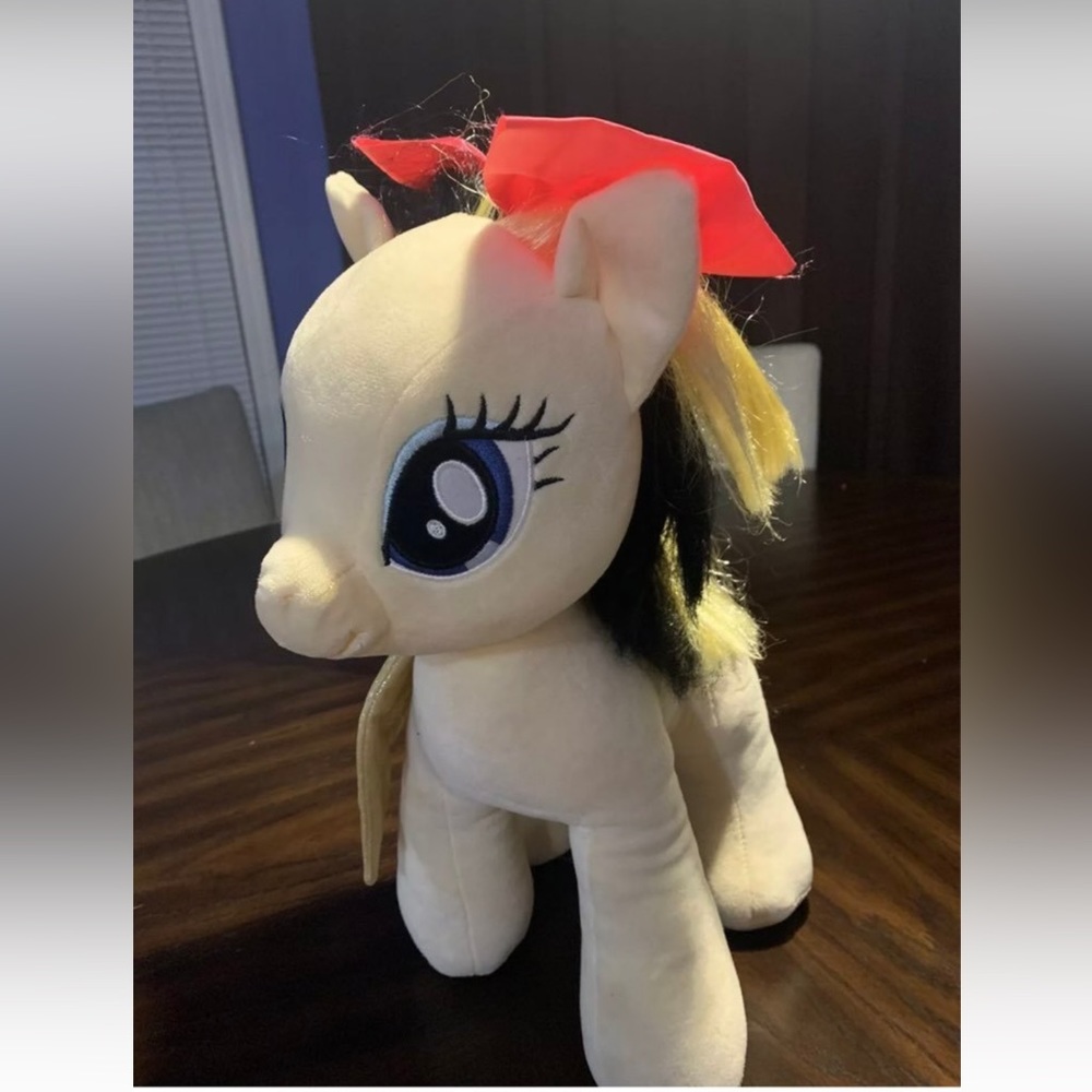 My Little Pony Movie Build A Bear Plush Songbird Serenade Gold Pegasus RARE HTF